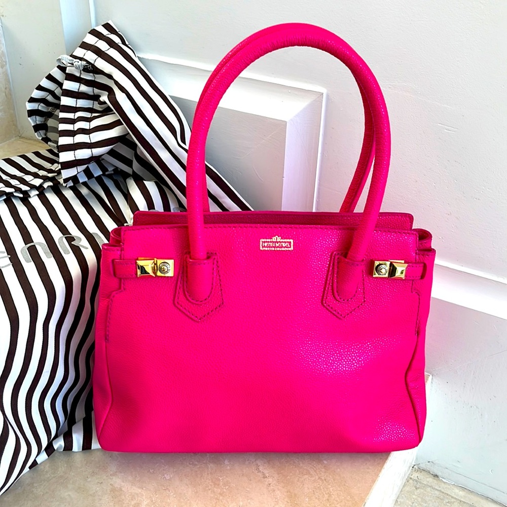 Henri Bendel hot pink handbag